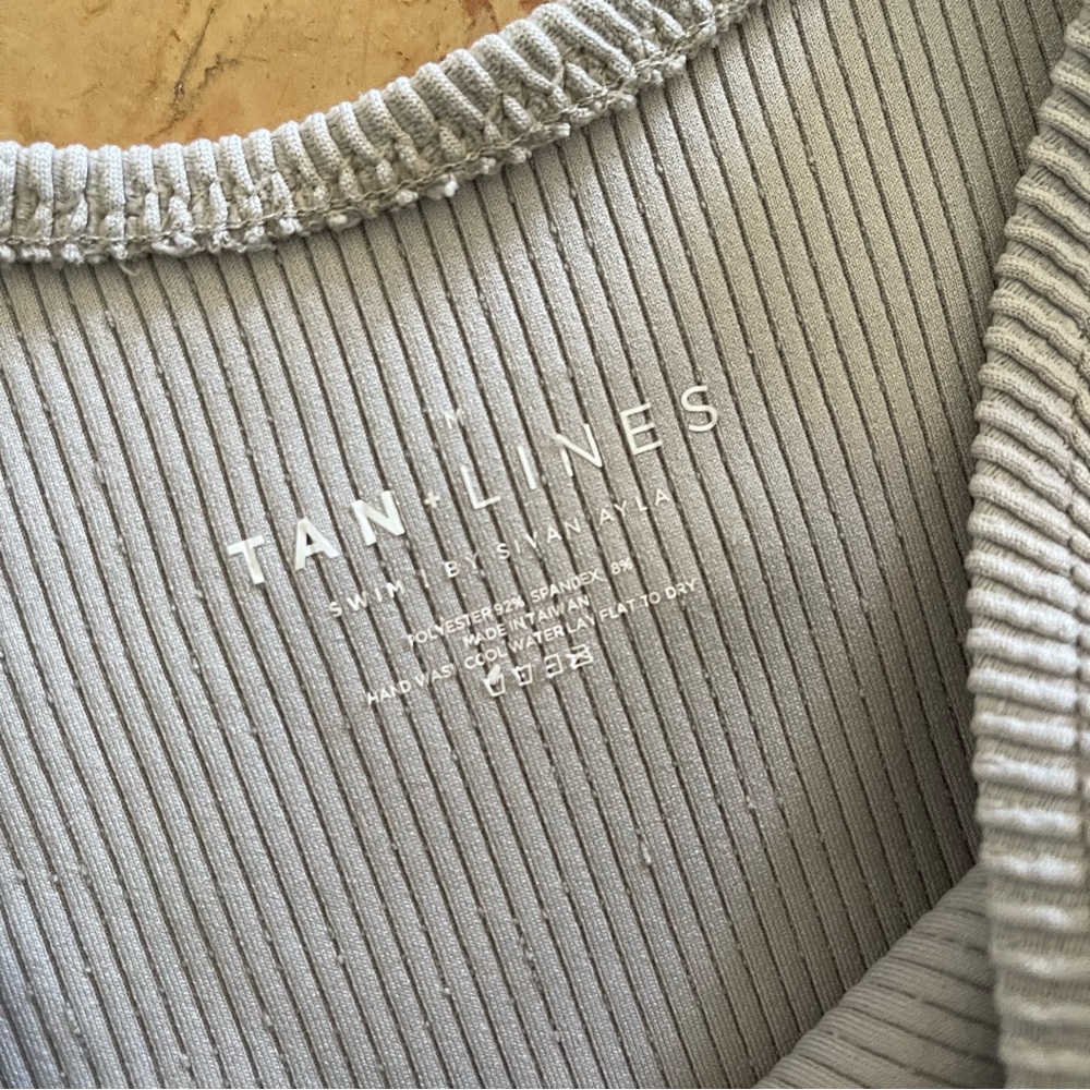Light Grey Ribbed Bikini Set - Picture 5 of 6